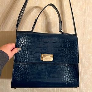 Alligator embossed patten leather Kate Spade purse